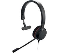 Jabra Evolve Evolve 20 MS Wired Headset Over-the-head USB Noise Cancelling Microphone Mono Black