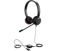 Jabra Evolve Wired Headset Over-the-head 3.5 mm Jack Noise Cancelling Microphone With Microphone Stereo Evolve 30 II UC Black