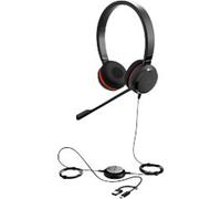 Jabra Evolve Wired Headset Over-the-head USB Without Bluetooth Noise Cancelling Microphone Stereo 30 II Black