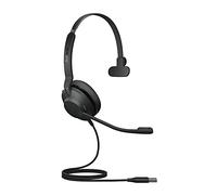 Jabra Evolve2 30 Headset - Mono headset with noise cancelling - UC Certified - with 2-microphone call technology - USB-A cable - Black
