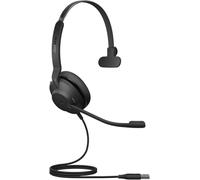 Jabra Evolve2 30 Headset - Mono headset with noise cancelling - UC Certified - with 2-microphone call technology - USB-A cable - Black