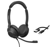 Jabra Evolve2 30 SE (Second Edition) Corded Dual-Ear Headset, Black