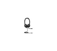 Jabra Evolve2 30 Wired On-ear Stereo Headset - Black - Binaural - Ear-