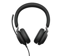 Jabra Evolve2 40 SE Wired Noise-Cancelling Stereo Headset With 3-Microphone Call Technology and USB-A Cable - MS Teams Certified - Black