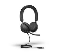Jabra Evolve2 40 SE USB-A MS Stereo Wired Headset Black Teams Certified NEW
