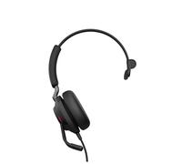 Jabra Evolve2 40 SE Wired Noise-Cancelling Mono Headset With 3-Microphone Call Technology and USB-C Cable - MS Teams Certified, Works with All Other Platforms - Black