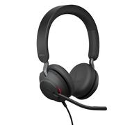 Jabra Evolve2 40 SE Wired Noise-Cancelling Stereo Headset With 3-Microphone Call Technology and USB-C Cable - Works with All Other Platforms - Black