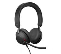 Jabra Evolve2 40 SE Wired Noise-Cancelling Stereo Headset With 3-Microphone Call Technology and USB-A Cable - MS Teams Certified, Works with All Othe