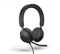 Jabra Evolve2 40 UC Wired Headphones, USB-A, Stereo, Black - Telework Headset for Calls and Music, Enhanced All-Day Comfort, Passive Noise Cancelling Headphones, UC-Optimized with USB-A Connection