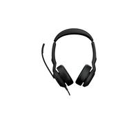 Jabra Evolve2 50 MS Stereo - Headset - on-ear - Bluetooth - wireless - active noise cancelling - USB-A - black - Zoom Ce