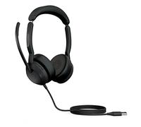 Jabra Evolve2 50 Wired Stereo Headset AirComfort Technology, Noise-Cancelling Mics & Active Noise Cancellation - MS Teams Certified, Works with All Other Platforms - Black