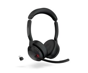 Jabra Evolve2 55 Link380 USB-C UC Stereo Wireless headset for PC and mobile phone with Link380 dongle connection. UC version.