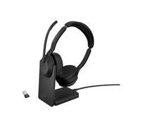 Jabra Evolve2 55 Link380a MS Stereo Headset with Charging Stand