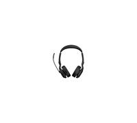 Jabra Evolve2 55 MS Stereo - Headset - on-ear - Bluetooth - wireless - active noise cancelling - USB-C - black - Zoom Ce