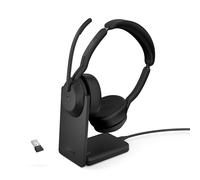 Jabra Evolve2 55 USB-A MS Stereo Wireless headset in Black with Charging Stand