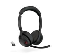 Jabra Evolve2 55 USB-A MS Stereo Wireless headset in Black with Jabra Link 380