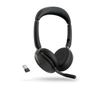 Jabra Evolve2 65 Flex Link380a UC Stereo - Wireless Stereo Headset with USB-A for UC Platforms