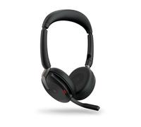 Jabra Evolve2 65 Flex Link380a MS Stereo - wireless stereo headset with USB-A - certified for Microsoft Teams incl. charging station