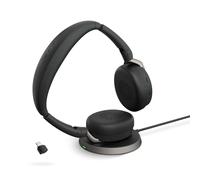 Jabra Evolve2 65 Flex Link380c MS Stereo - wireless stereo headset with USB-C - certified for Microsoft Teams incl. charging station