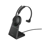 Jabra Evolve2 65 Mono Wireless On-Ear Headset (Unified Communication, USB Type-A, Black)