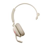Jabra Evolve2 65 UC Mono Link380c Wireless Over-Ear Headphones, Beige