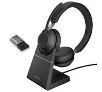 Jabra Evolve2 65 UC Stereo USB-A with charging stand - Black