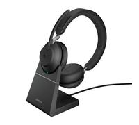 Jabra Evolve2 65 USB-C Black MS Chrg stand Stereo Wireless Office/Call center 20 - 20000 Hz 176.4 g Headset Black