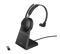 Jabra Evolve2 65 USB-A UC Mono with Charging Stand - Black