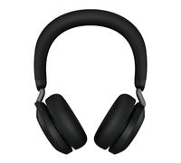 Jabra Evolve2 75 Wireless PC Headset with Charging Dock and 8-Mic Technology - Dual Foam Stereo Headphones with Advanced Active Noise Cancellation, USB-A Bluetooth Adapter and UC Compatibility - Black