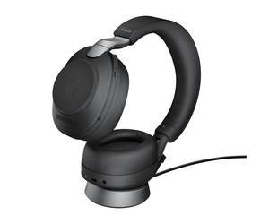 Jabra Evolve2 85 USB-A MS Stereo Headset with Charging Cradle for Microsoft Teams, Black