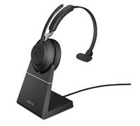 Jabra Evolve2 65 MS Mono USB-A with charging stand - Black