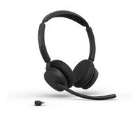 Jabra Evolve3 45 Duo USB-C UC Wireless Headset Professional wireless duo headset with USB-C, UC certification, ANC and 3 ClearVoice™ microphones for