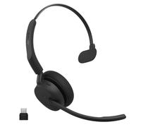 Jabra Evolve3 45 Mono Wireless Bluetooth Headset with Mic, USB-C, MS Teams | Single-Ear, USB-C Bluetooth Adapter, 21h Battery, Lightweight, Flip-to-Mute Mic Arm, Works with Microsoft Teams, Black