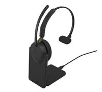 Jabra Evolve3 65 Mono USB-C MS + Stand Microsoft Teams-certified Bluetooth headset with adaptive ANC technology, ClearVoice feature and charging dock,