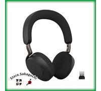 Jabra Evolve3 75 MS Link390a Wireless Headset AI ClearVoice & Adaptive ANC Black