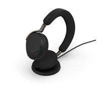 Jabra Evolve3 75 MS USB-A with Charging Base Microsoft Teams-certified wireless headphones with USB-A dongle and charging base for efficient