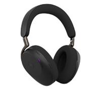 Jabra Evolve3 85 MS Link 390 Wireless Headset USB-C Black with Wireless Charging pad