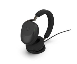 Jabra Evolve3 85 MS USB-A + Charging base Microsoft Teams-certified wireless over-ear headset with USB-A dongle and charging cradle for