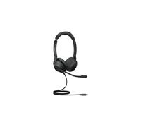 Jabra Gn Jabra Evolve2 30 Wired On-Ear Stereo Headset Black Binaural Ear-Cup 20 23089-999-879