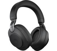 Jabra Evolve2 85 Wireless PC Headset with Charging Stand- Noise Cancelling UC Certified Stereo Headphones With Long-Lasting Battery - USB-A Bluetooth Adapter - Black