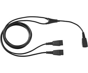 Jabra GN supervisor Y-cable QD to 2x QD connector cable for second headset - hearing both-sided, speaking one-sided