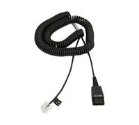 Jabra Headset Adapter RJ-45 to Quick Disconnect Coiled Black