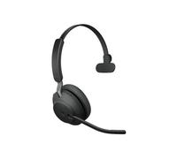 Jabra Headset Evolve2 65 USB-A Black MS Mono Wireless Noise Cancelling With Mic