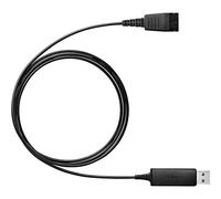 Jabra Link 230 USB Adapter for Corded QD Headset , black