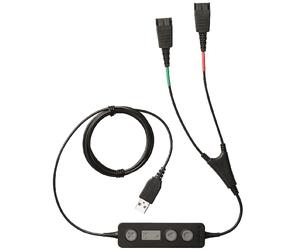 Jabra LINK 265 USB/QD Training Cable USB Y-Training Cable for connecting two Jabra Quick Disconnect headsets to one PC for supervision and training