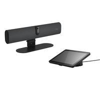 Jabra PanaCast 40 Video Bar System (VBS) Small Meeting Room Android 13 and Touch Controller, 180° Field-of-View Video conferencing with Microphone and Speakers, Works with Meeting Apps, Black, UK plug