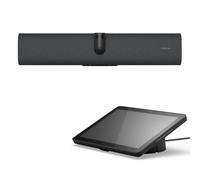 Jabra PanaCast 40 Video Bar System (VBS) Small Meeting Room Android OS and Touch Controller, 180° Field-of-View Video System with Mic and Speakers, Certified for Zoom Rooms, Black, UK plug