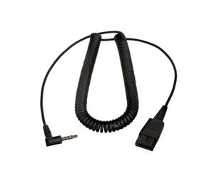 Jabra QD connection cable to 3.5 mm jack PC connection cable for Jabra headphones