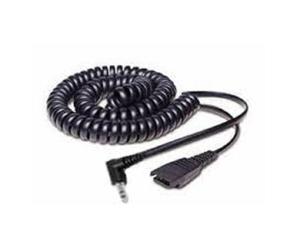 Jabra QD Cord to 2.5mm Pin Plug (Coiled) Jabra Coiled QD to 2.5mm Pin Plug Cord for headset to DECT handset connection