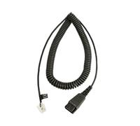 Jabra Quick Disconnect (QD) to RJ9 Coiled Cord for Nortel Handsets